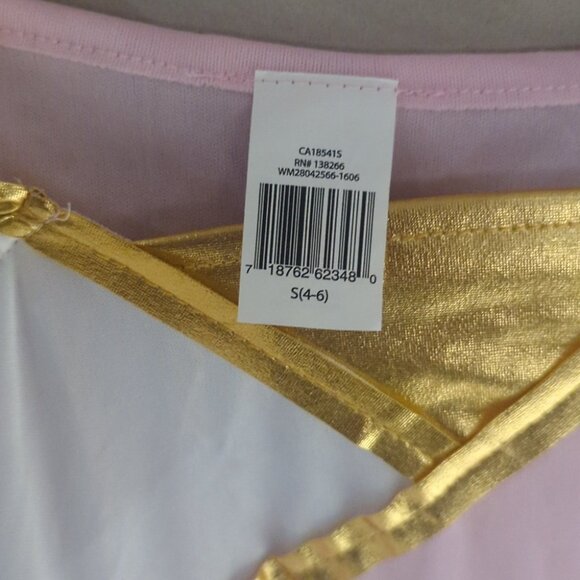 Teen Venus Goddess Pink and Gold Kids Costume With Headband- Size 14-16 NWT - Picture 4 of 6